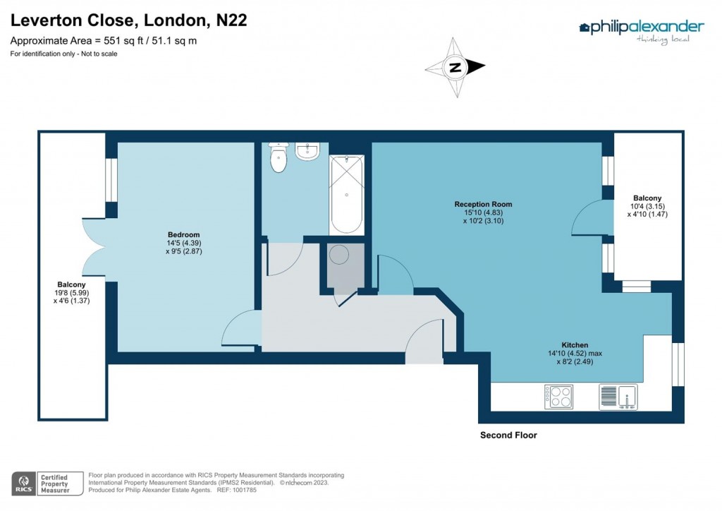 Floorplan for Leverton Close, Wood Green, N22