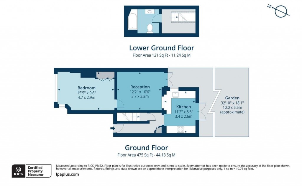 Floorplan for Woodland Rise, Muswell Hill, N10