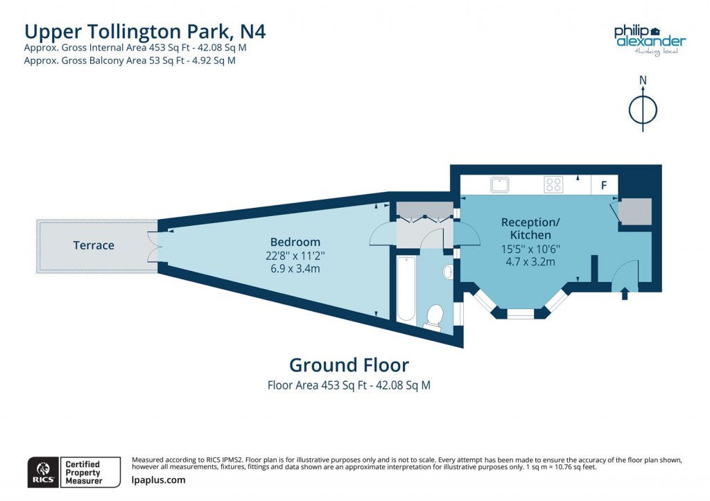 Floorplan for Upper Tollington Park, Stroud Green, N4