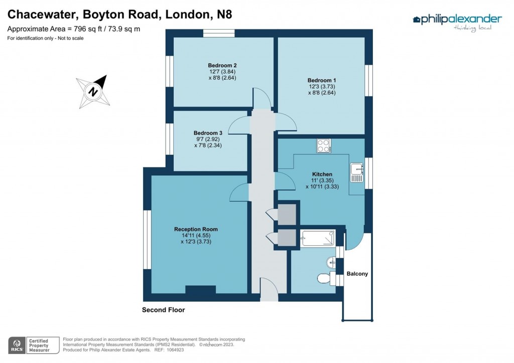 Floorplan for Boyton Road, Hornsey, N8