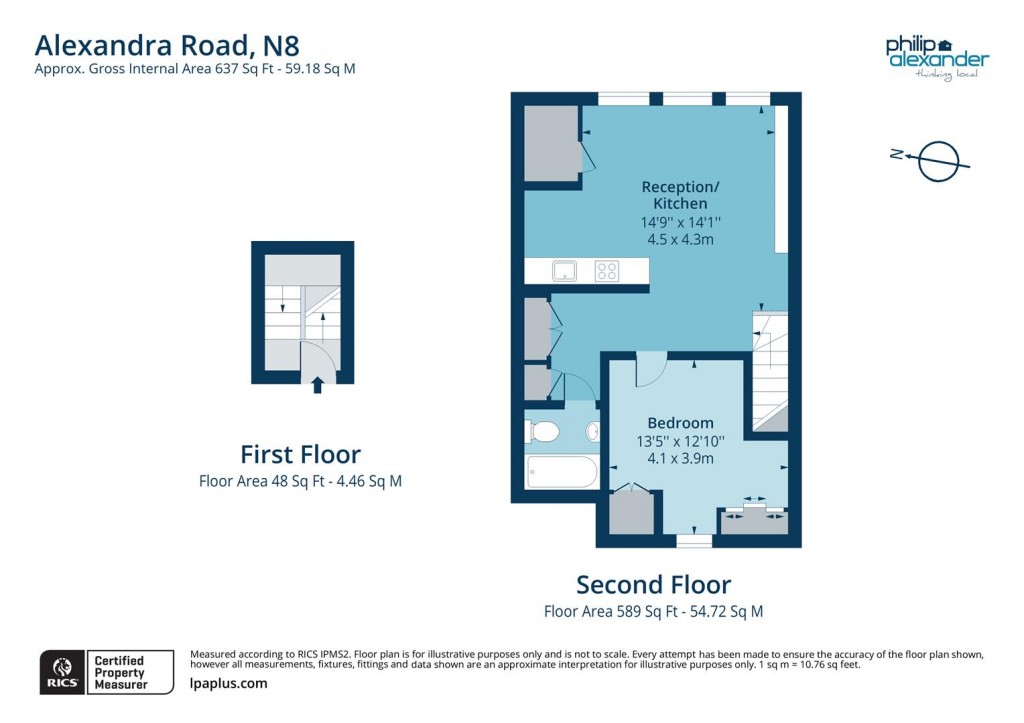 Floorplan for Alexandra Road, Hornsey, N8