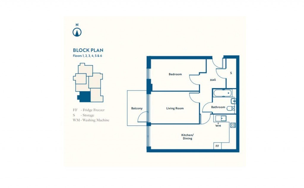 Floorplan for Magnus Heights, Hampden Road, Hornsey, N8