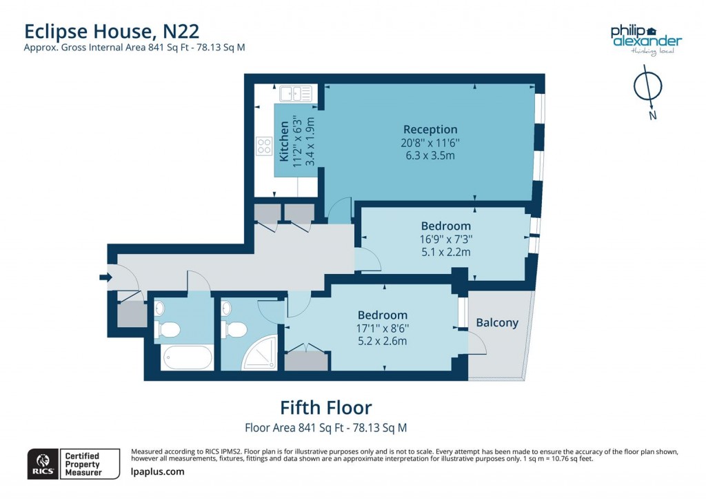 Floorplan for Eclipse House, Wood Green, N22