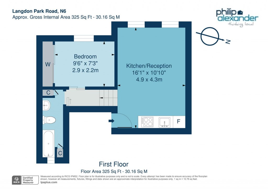 Floorplan for Langdon Park Road, Highgate, N6