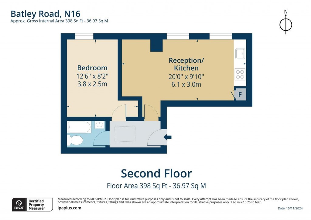 Floorplan for Batley Road, Stoke Newington, N16