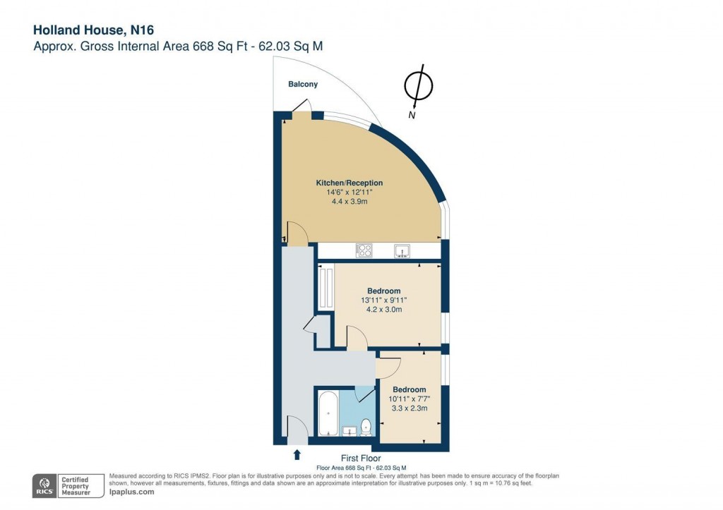 Floorplan for Newington Green, London, N16